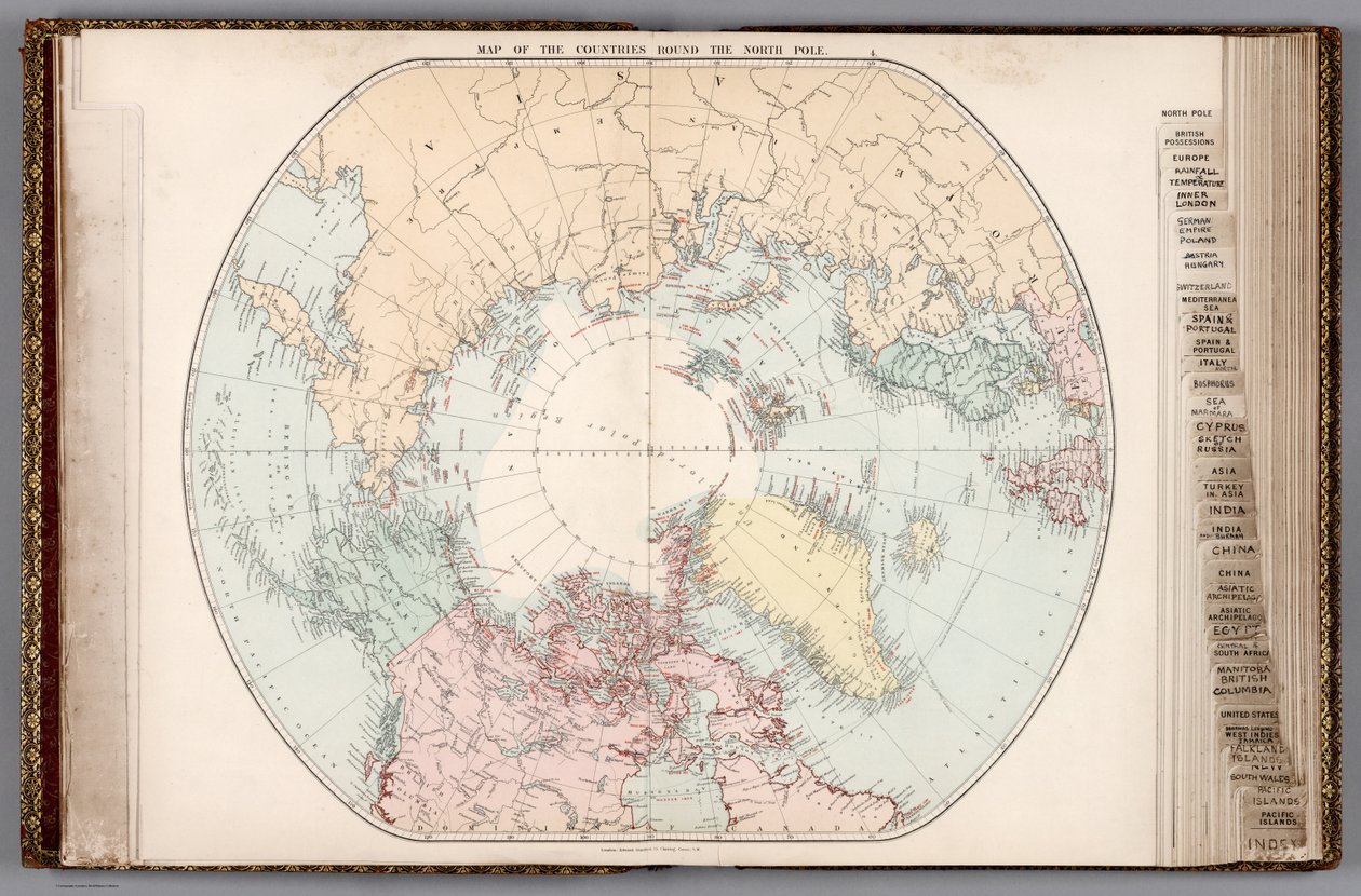 Atlas de Londres de geografia universal, 1887 (14053008) de Edward Stanford