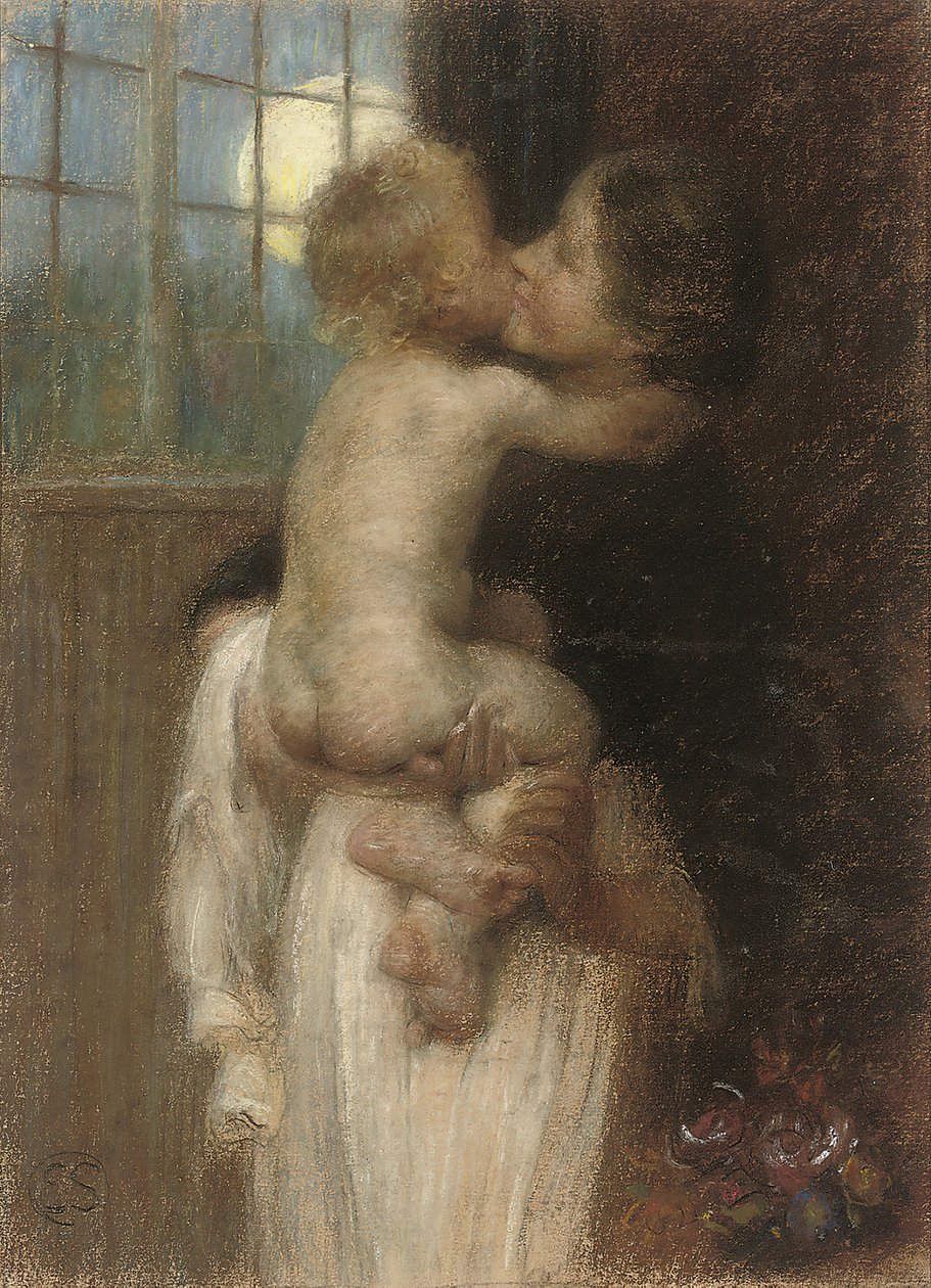 O beijo, c. 1910. de Edward Stott