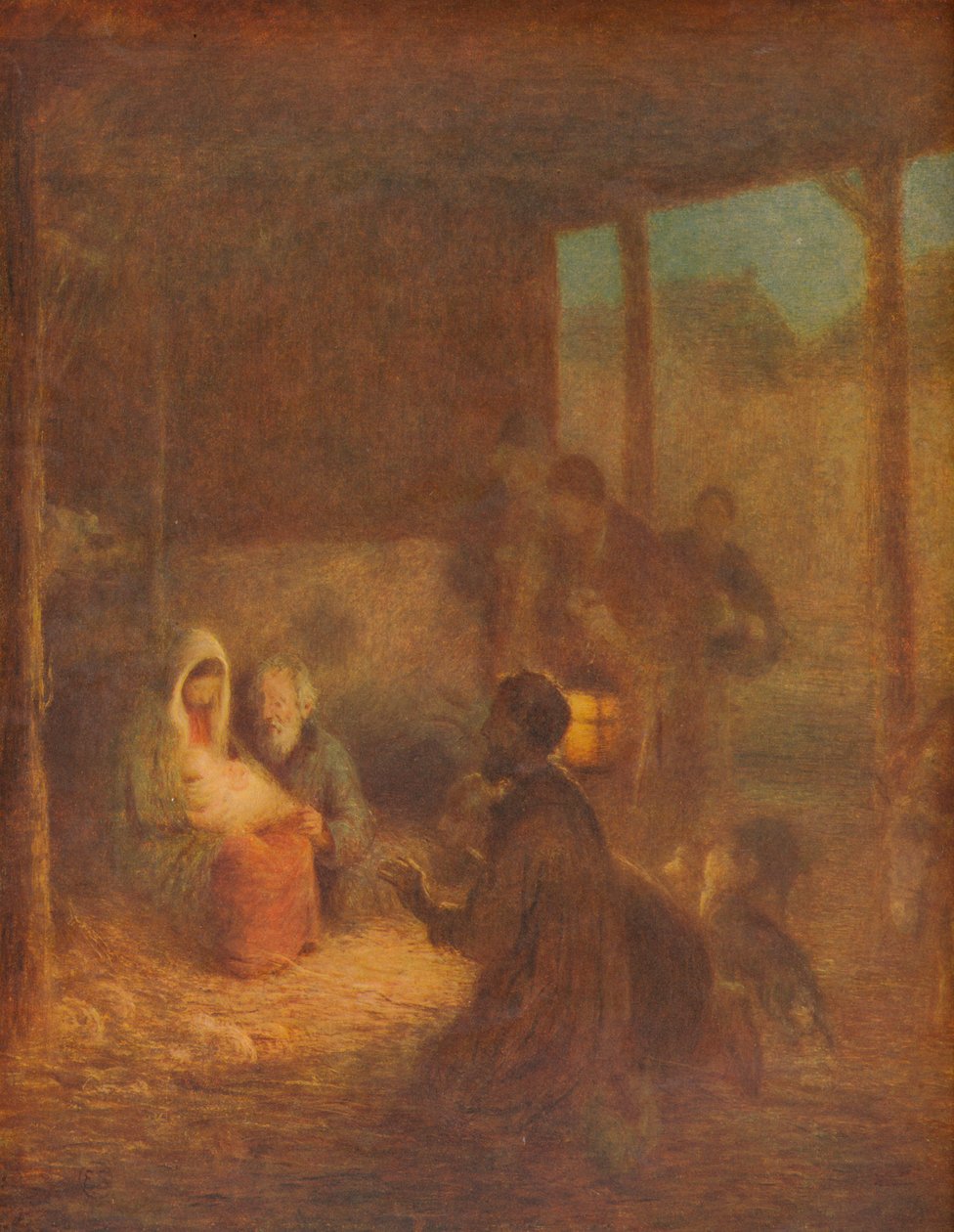 Não havia espaço na estalagem, c1910, 1911 de William Edward Stott