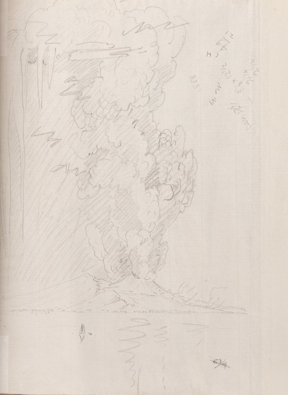 Erupção do Vesúvio, 1794 de Edward Swinburne