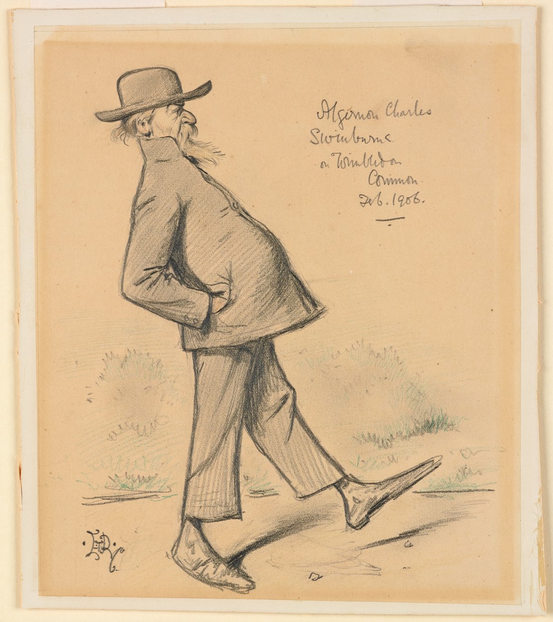 Algernon Charles Swinburne em Wimbledon Common de Edward Tennyson Reed