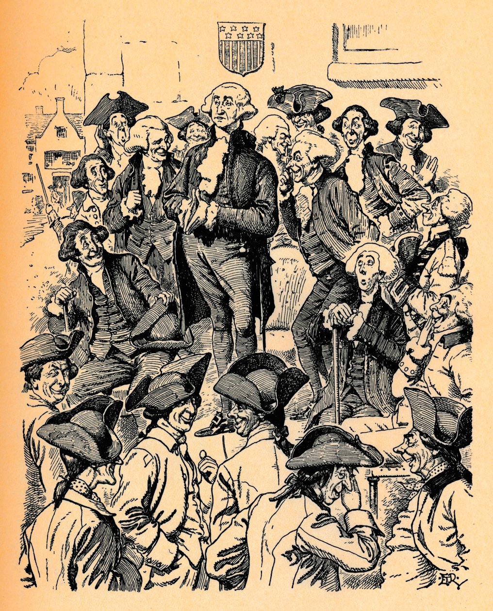 George Washington tentando contar uma mentira, c1900 de Edward Tennyson Reed