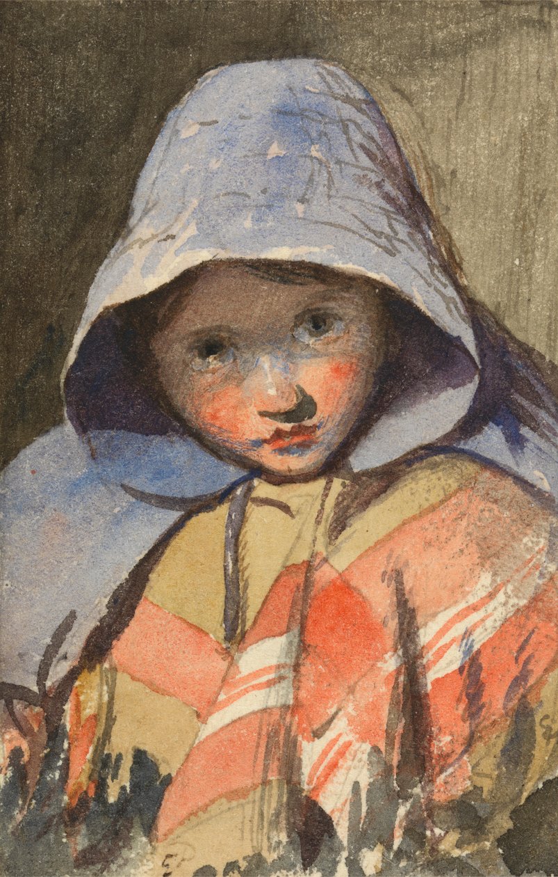Cabeça de uma rapariga de Edward Thompson Davis