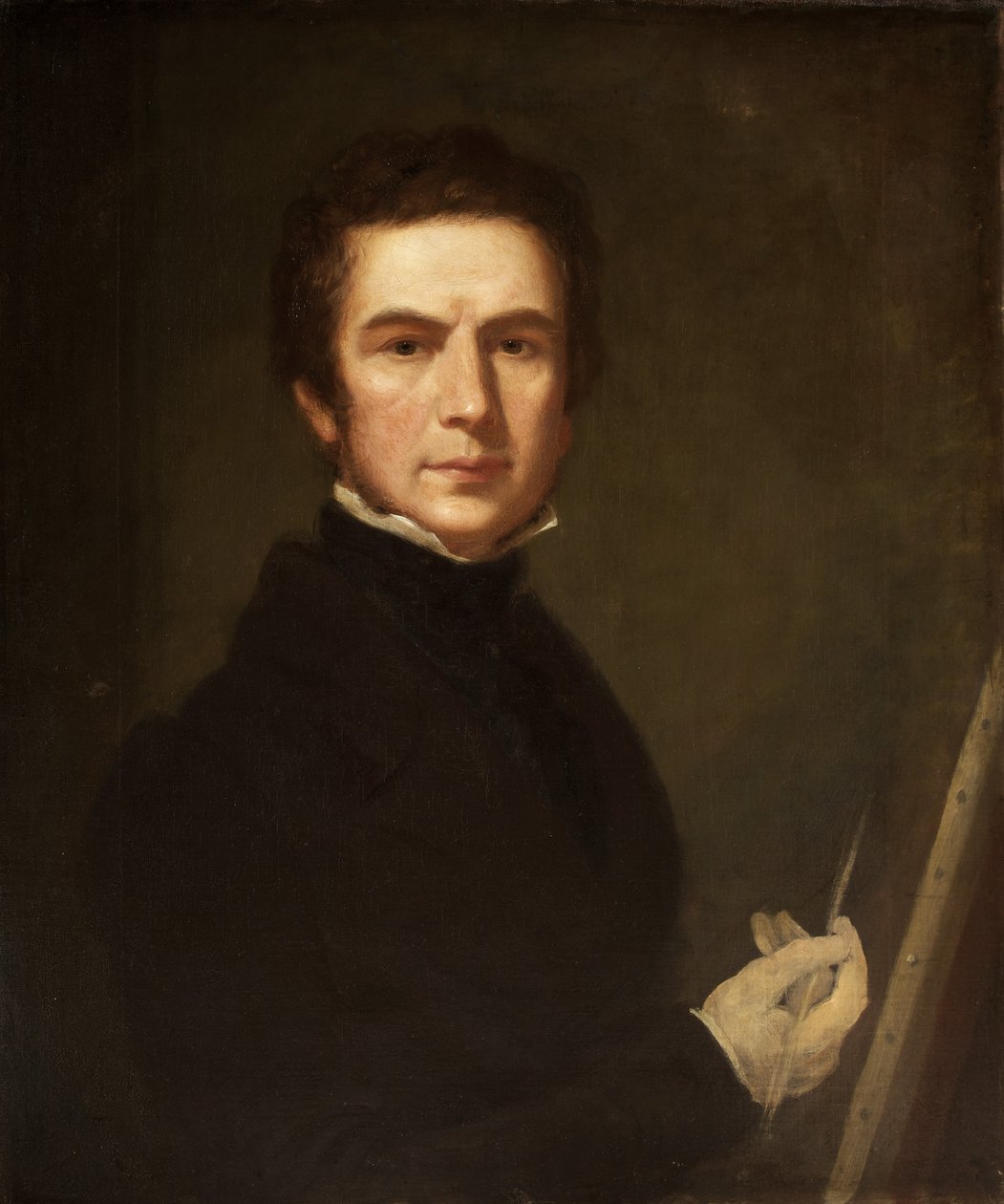 Auto-retrato, c.1830 (óleo sobre tela) de Edward Villiers Rippingille