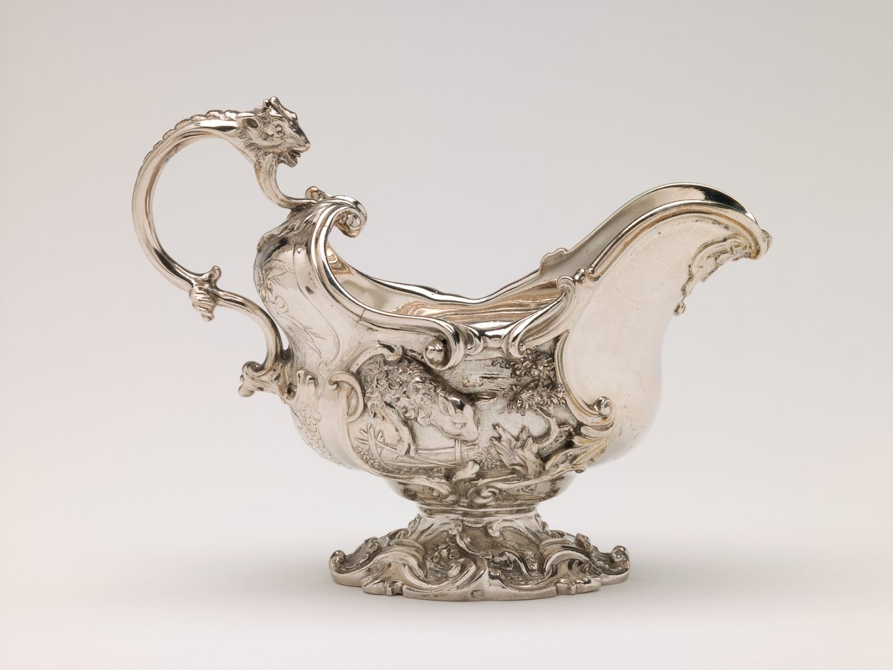 Jarro de creme, c.1750 (prata) de Edward Wakelin