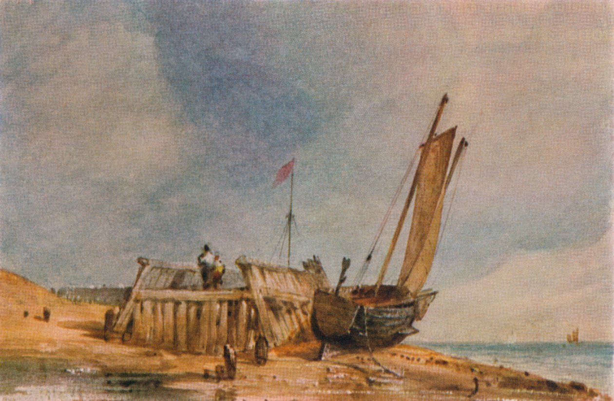 Uma Recordação, 1836 de Edward William Cooke