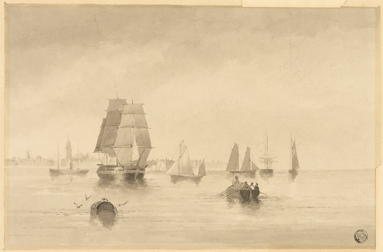 Rye - Costa Sul Perto de Hastings de Edward William Cooke
