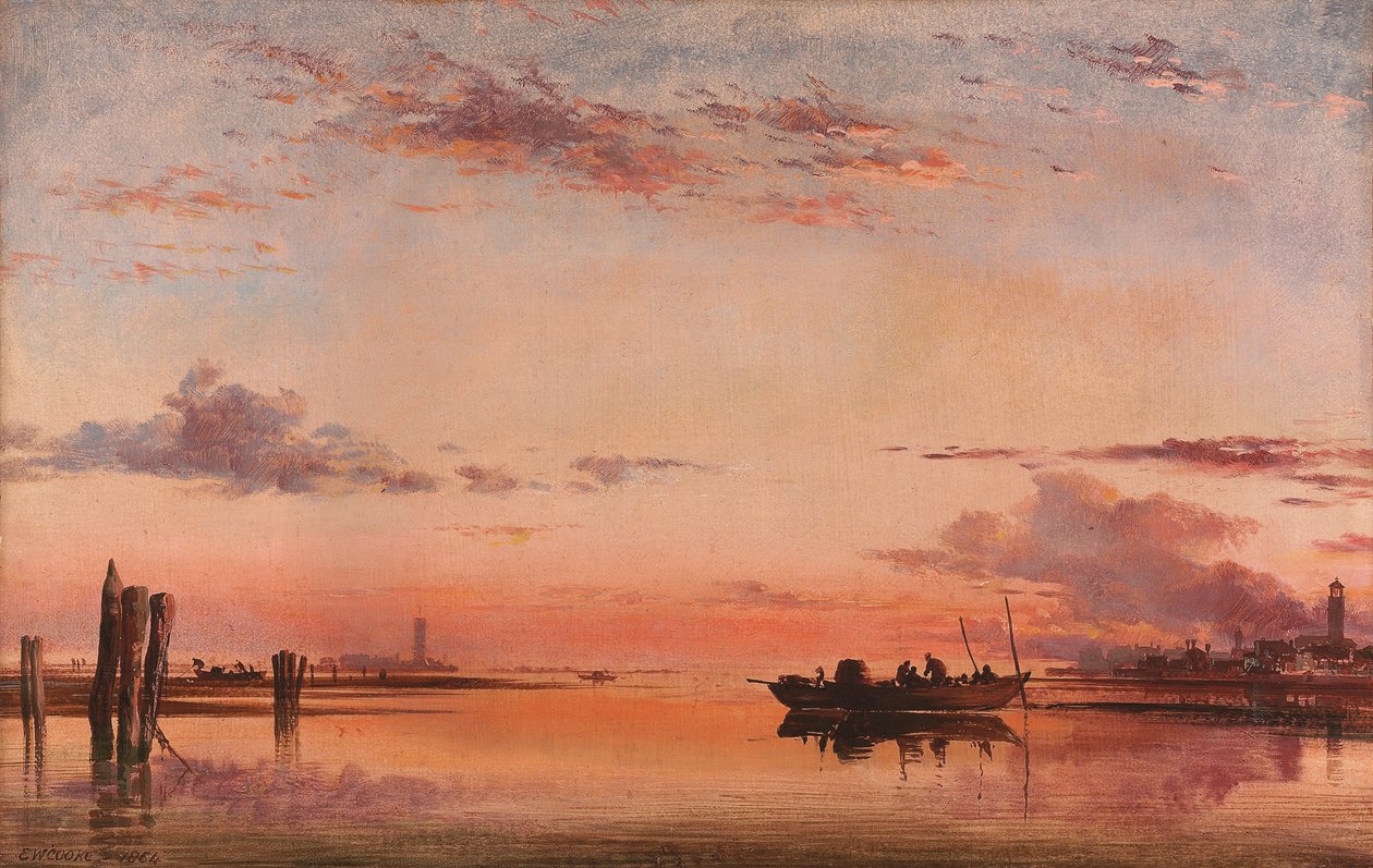 Santa Maria della Salute, Veneza: Noite, de Edward William Cooke