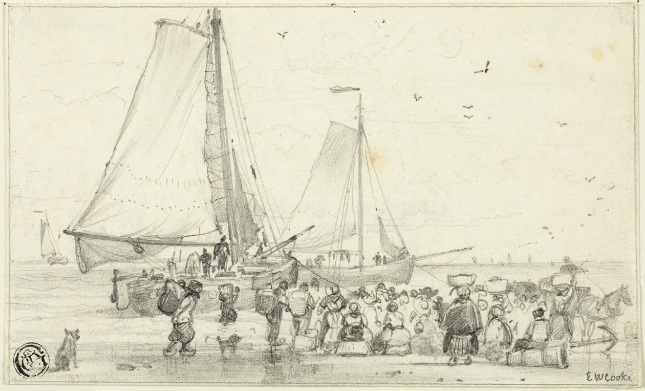 A captura está a chegar de Edward William Cooke