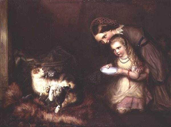 Alimentando os Gatos de Edward William John Hopley