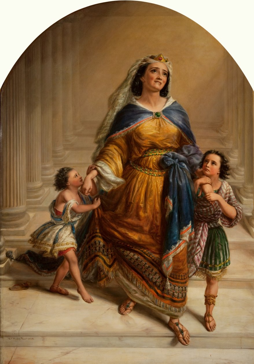 Mariamne, Esposa do Rei Herodes, e seus filhos que vão à sua execução de Edward William John Hopley