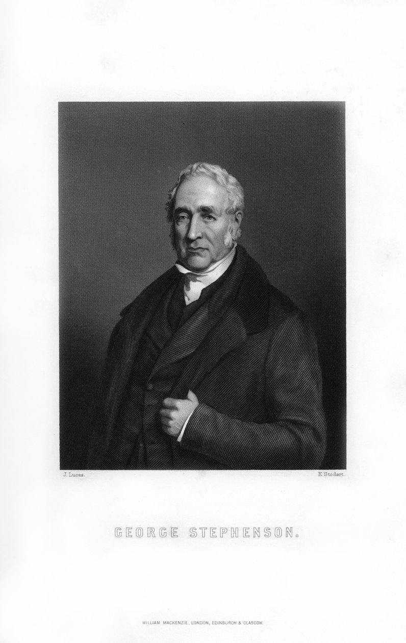 George Stephenson, engenheiro mecânico inglês, 1899. de Edward William Stodart