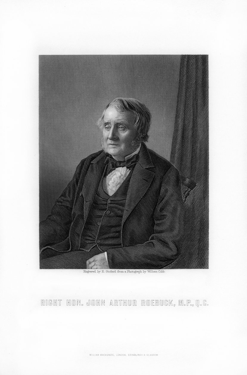 John Arthur Roebuck, político britânico, 1881. de Edward William Stodart