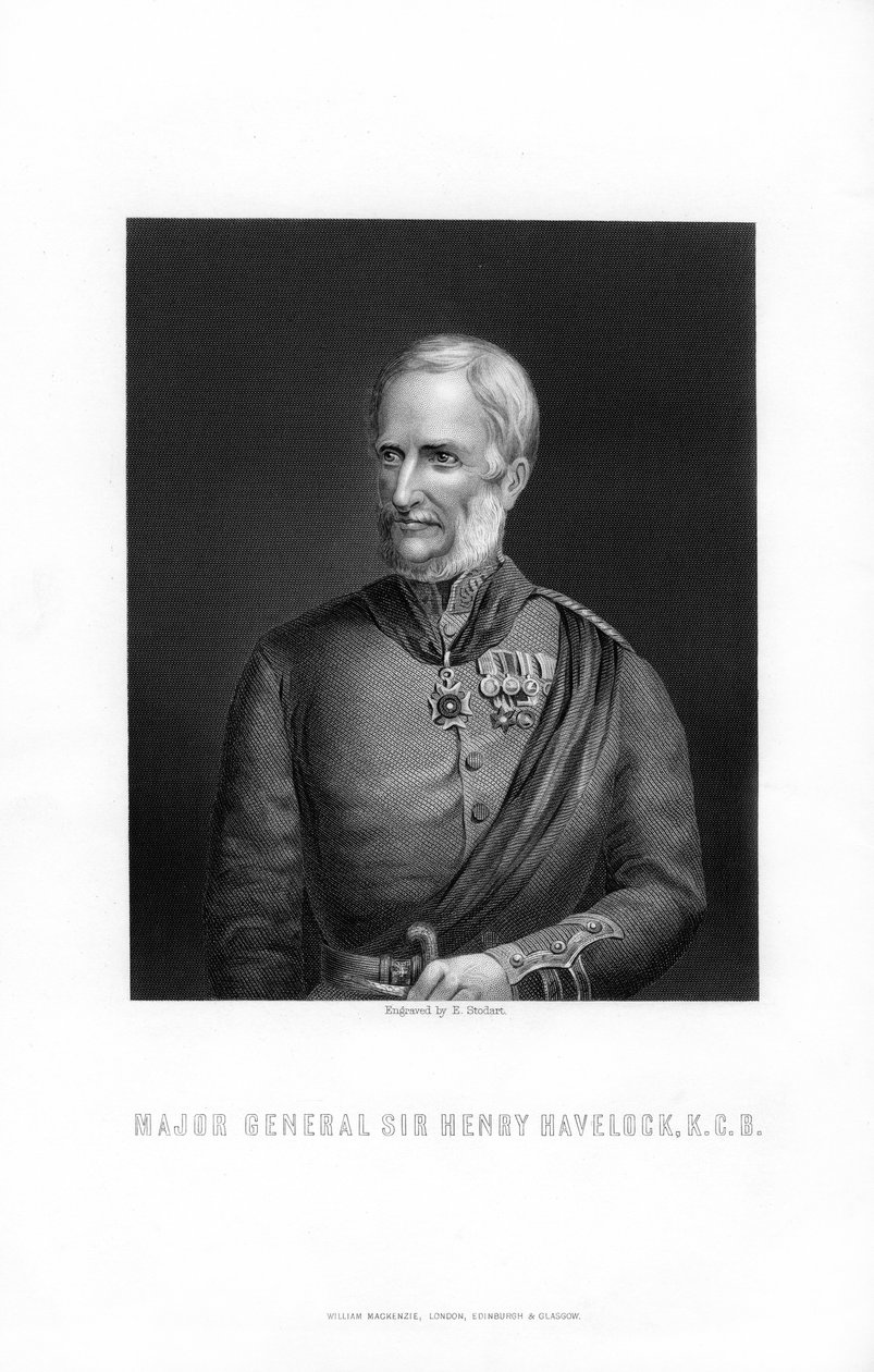 Major-general Sir Henry Havelock, general britânico, 1893. de Edward William Stodart