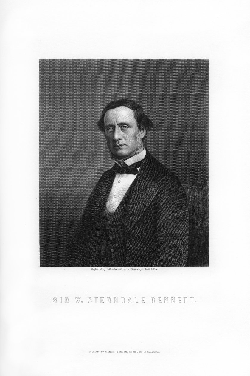 Sir William Sterndale Bennett, compositor inglês, 1899. de Edward William Stodart