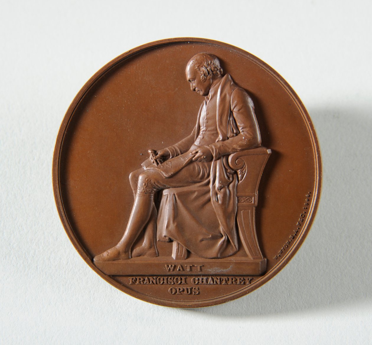 Medalhão para Francis Chantrey de Edward William Wyon
