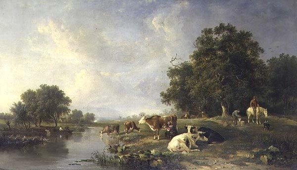 Paisagem com o gado de Edward Williams