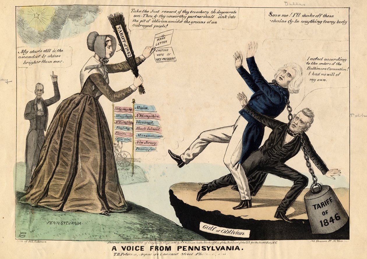 Uma voz da Pensilvânia, publicada por HR Robinson, Nova York, 1846 de Edward Williams Clay