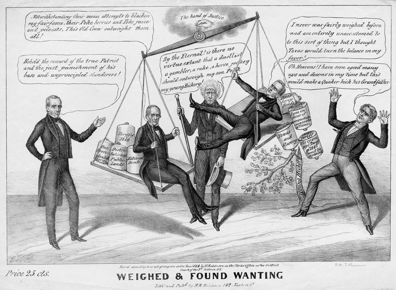 Pesado e encontrado em falta, publicado por HR Robinson, Nova York, 1844 de Edward Williams Clay
