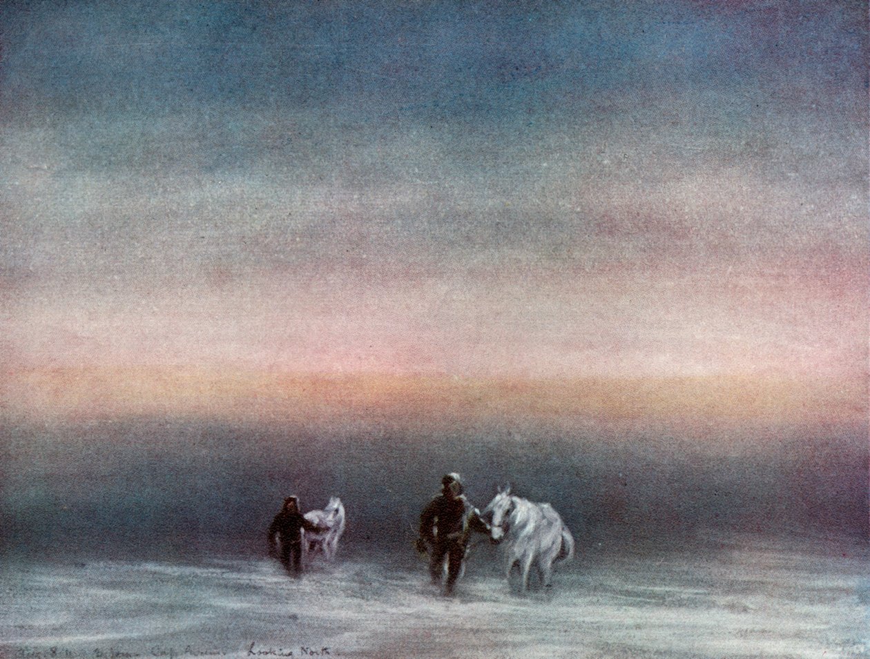 Exercitando os Pôneis, 1911, 1913. de Charles Edward Wilson