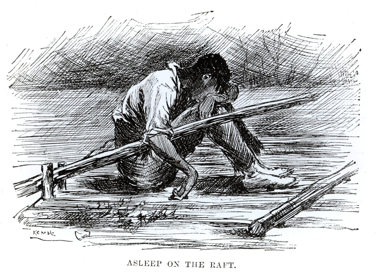 Asleep on the Raft, ilustração de 