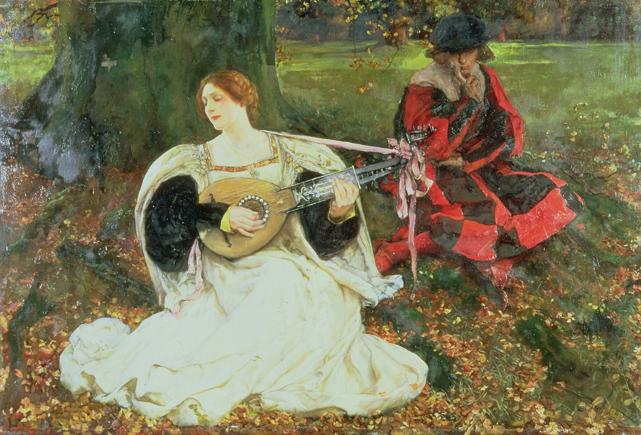 A feira é meu amor, 1900 de Edwin Austin Abbey