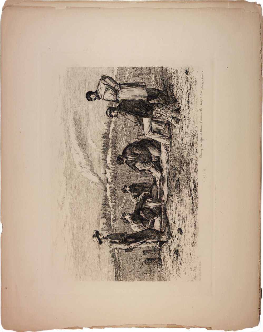 Tráfego entre as linhas, 1876 de Edwin Austin Forbes
