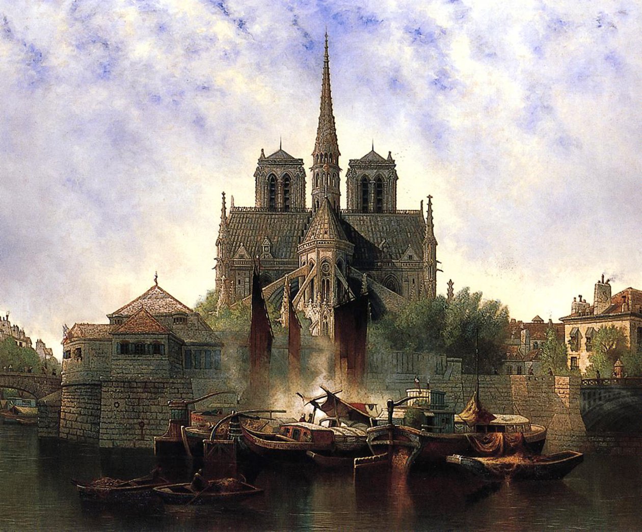 Catedral de Notre Dame, Paris, 1893 de Edwin Deakin