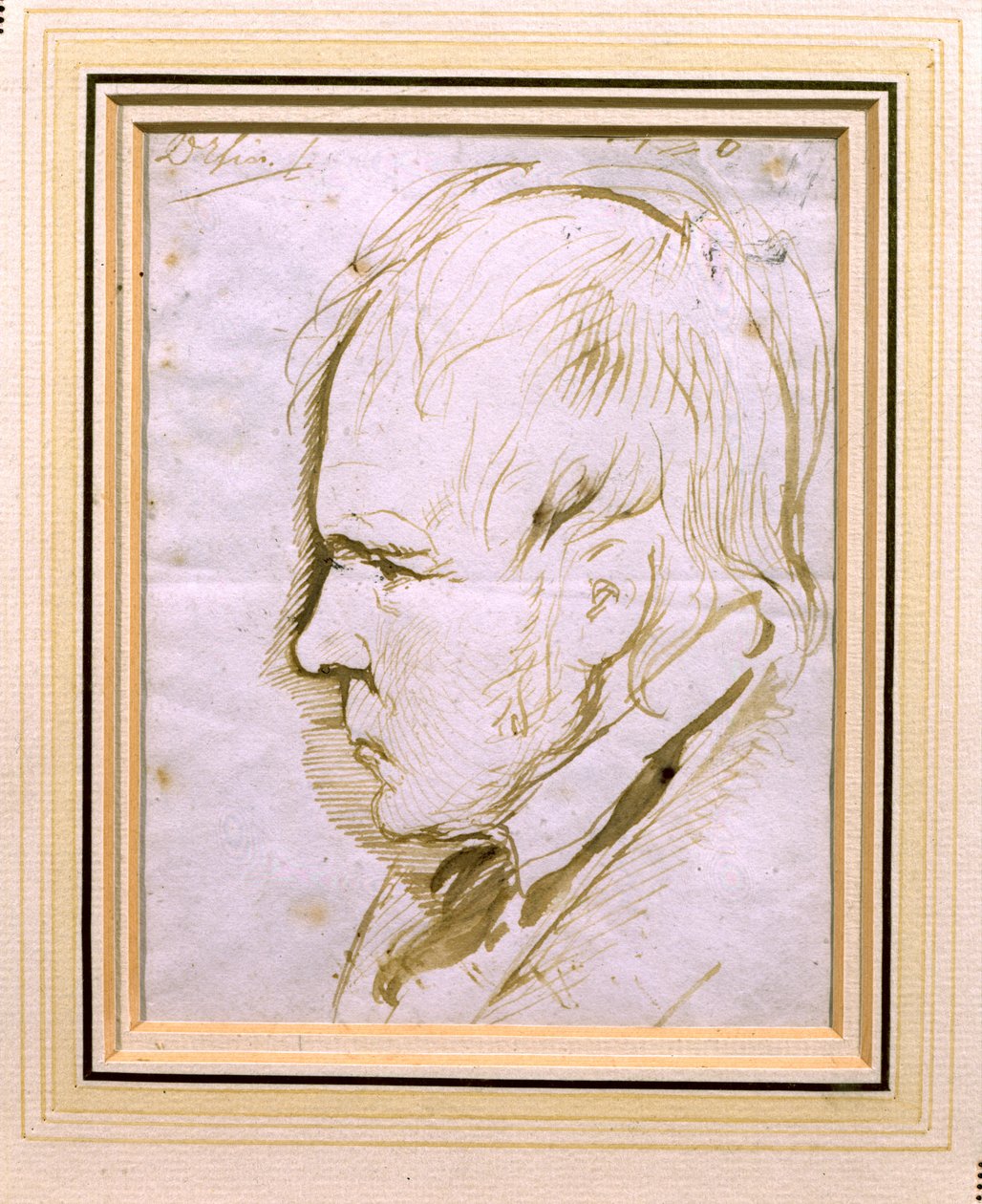Esboço do retrato de Sir Walter Scott (1771-1832) 1867 de Edwin Landseer