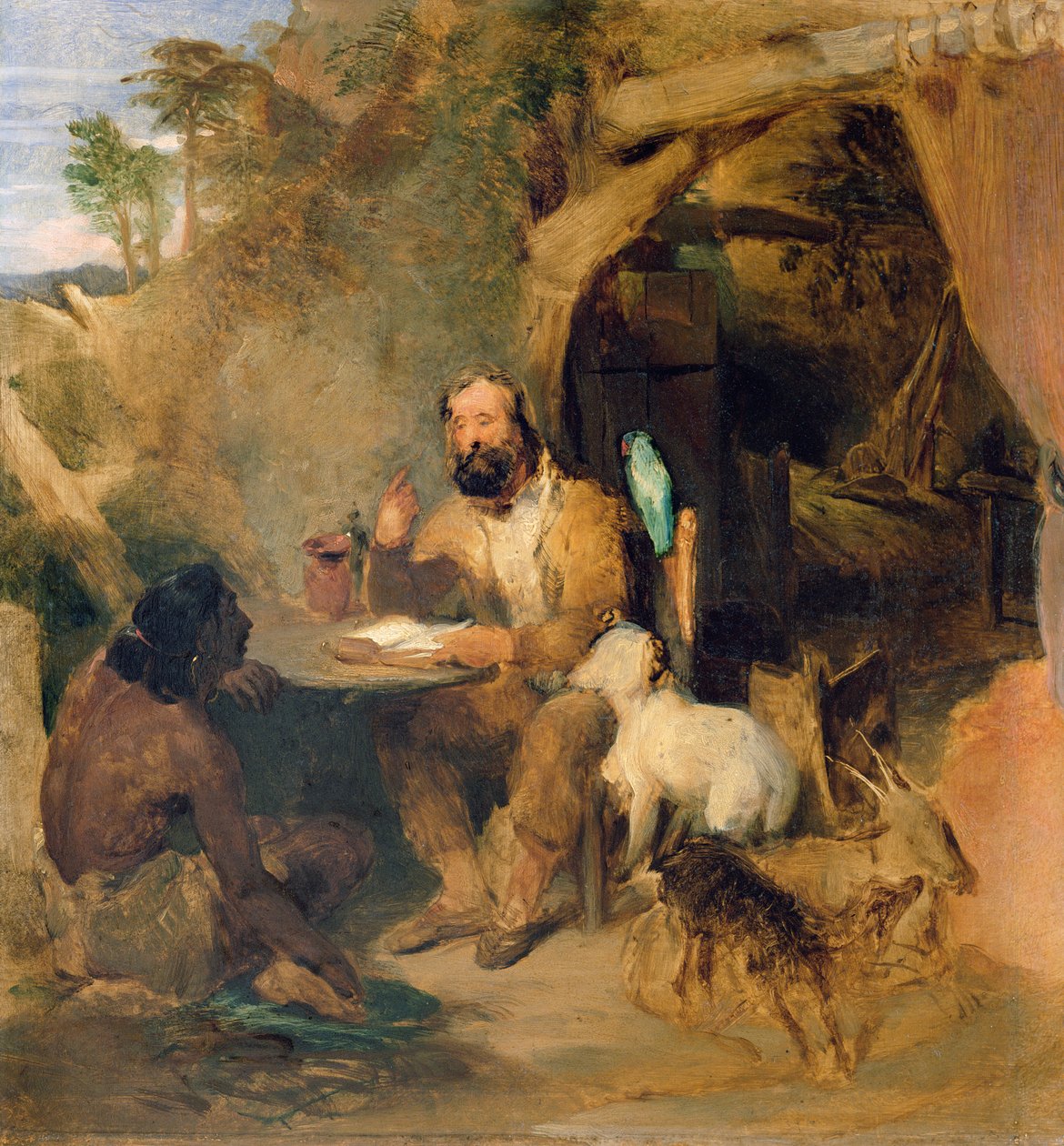 Robinson Crusoe, 1827 de Edwin Landseer