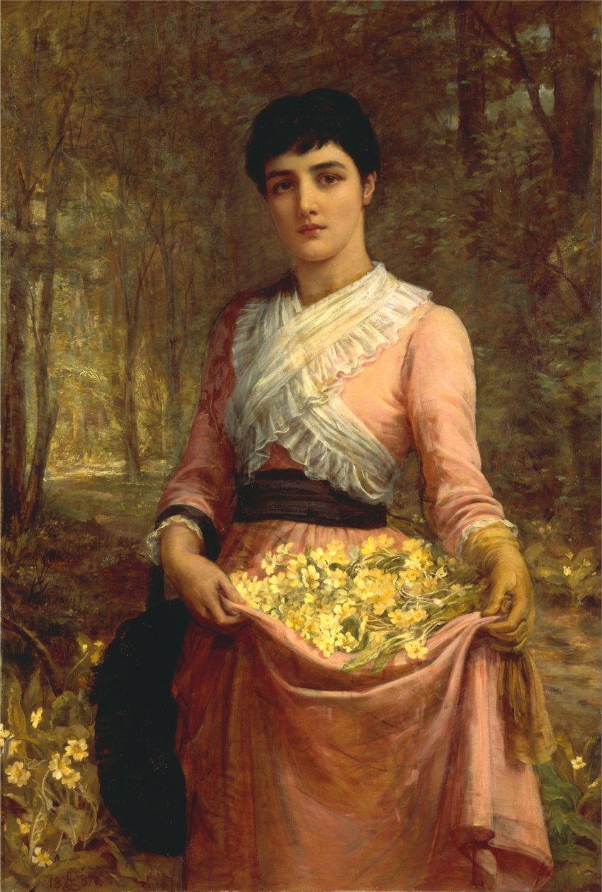 As Filhas do Nosso Império. Inglaterra - a prímula de Edwin Longsden Long