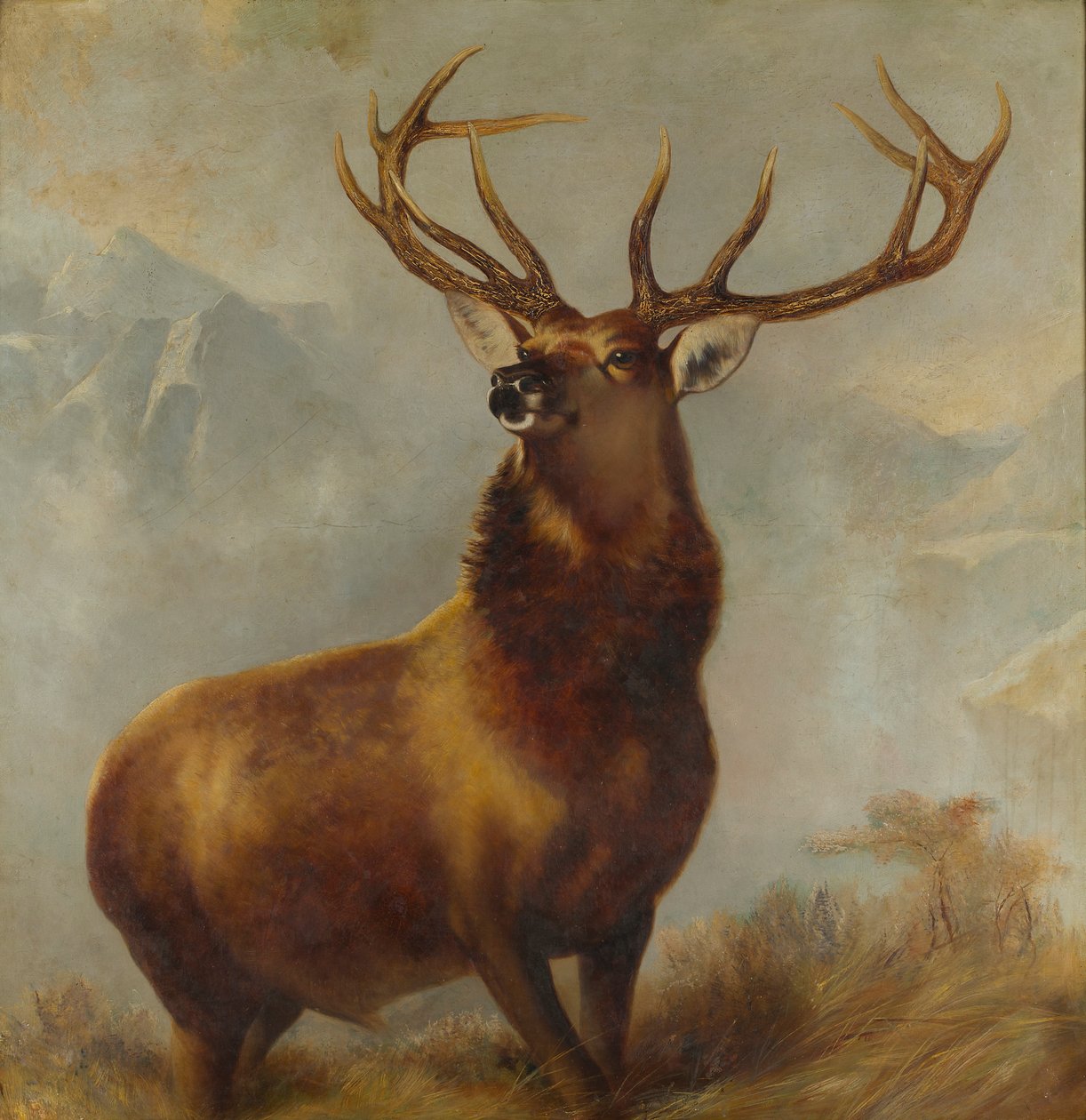 Monarch of the Glen (óleo sobre tela) de Edwin (after) Landseer