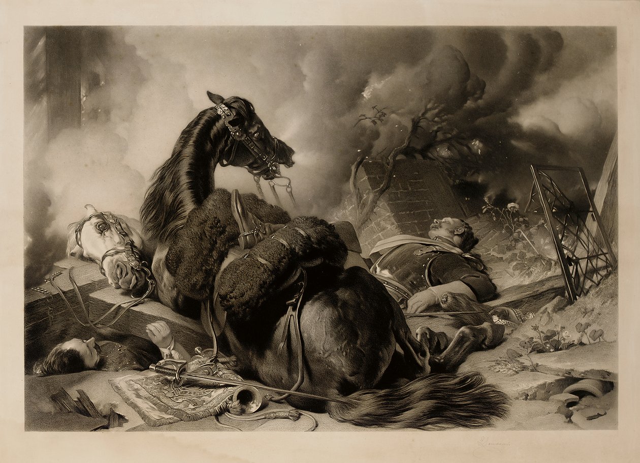 Época de Guerra e Época de Paz, gravura de Thomas Lewis Atkinson (gravura) de Edwin (after) Landseer