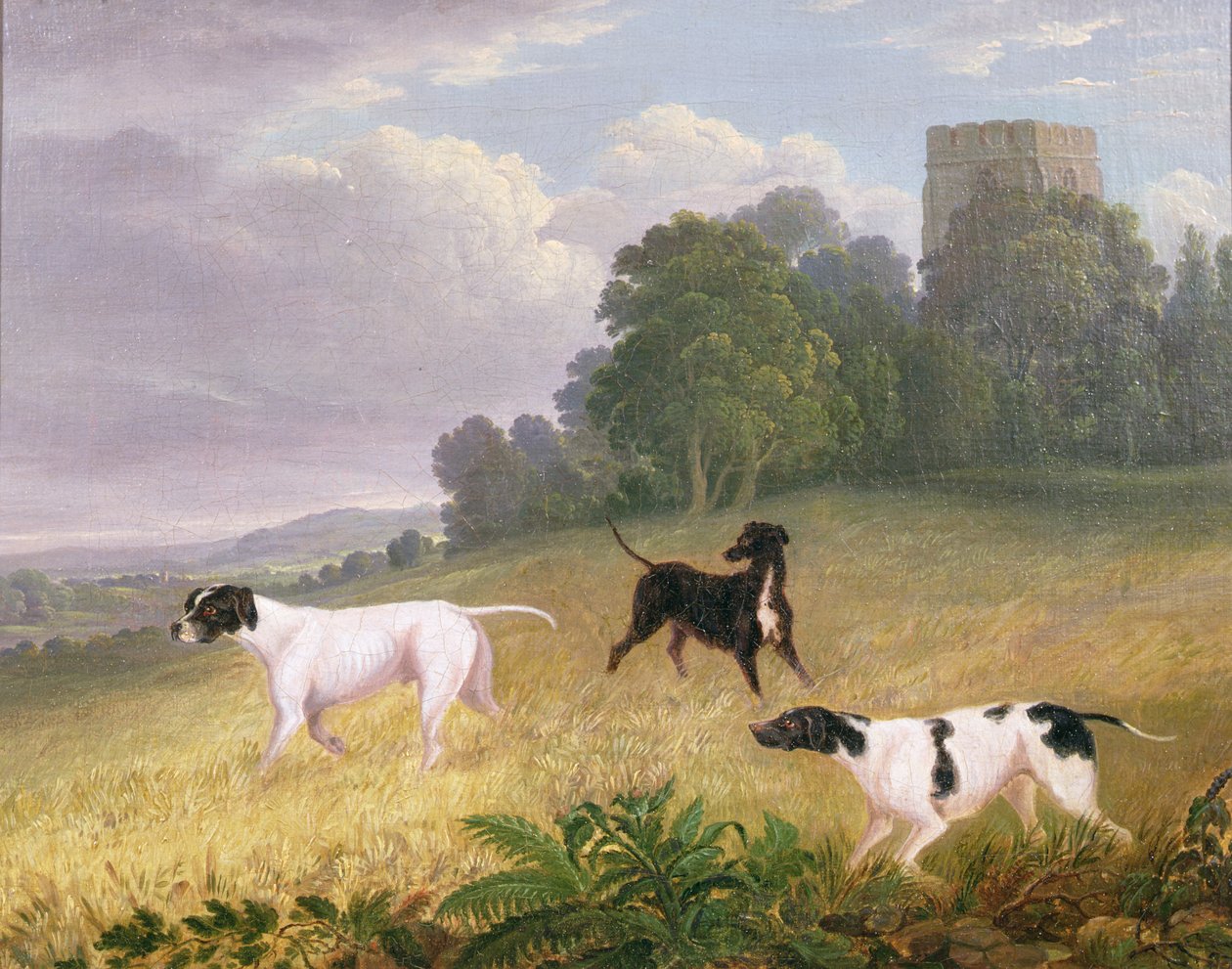 Ponteiros na Paisagem (óleo sobre tela) de Edwin (attr. to) Cooper