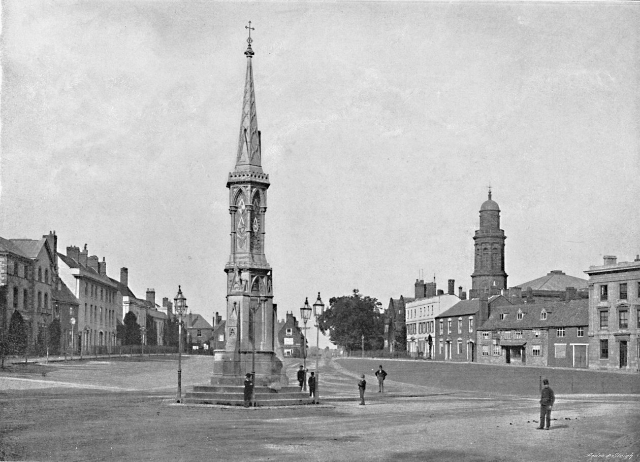 Banbury Cross, c1896 de Edwin A. Walford