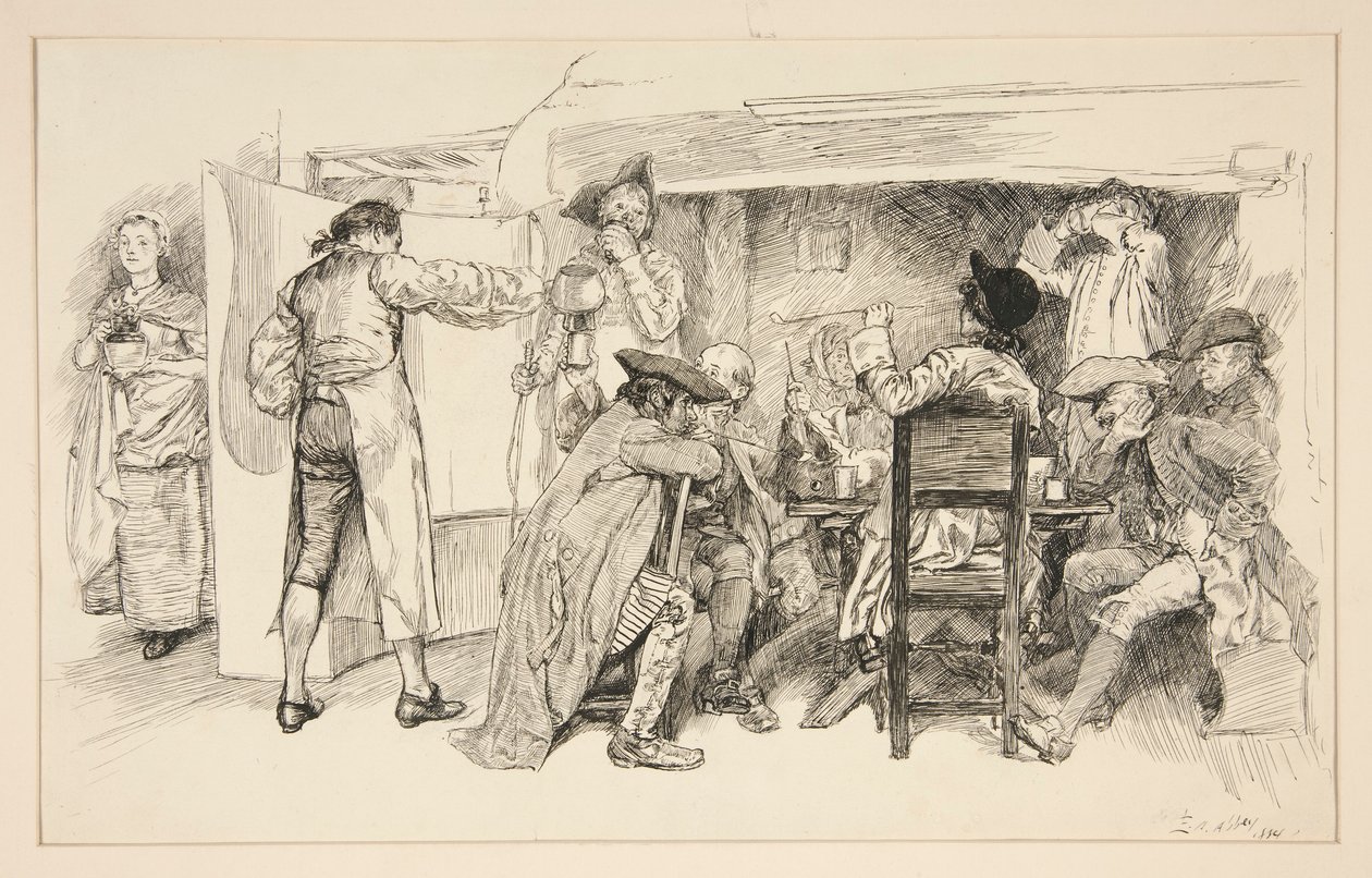 Uma Sala da Casa da Ale - de Edwin Austin Abbey