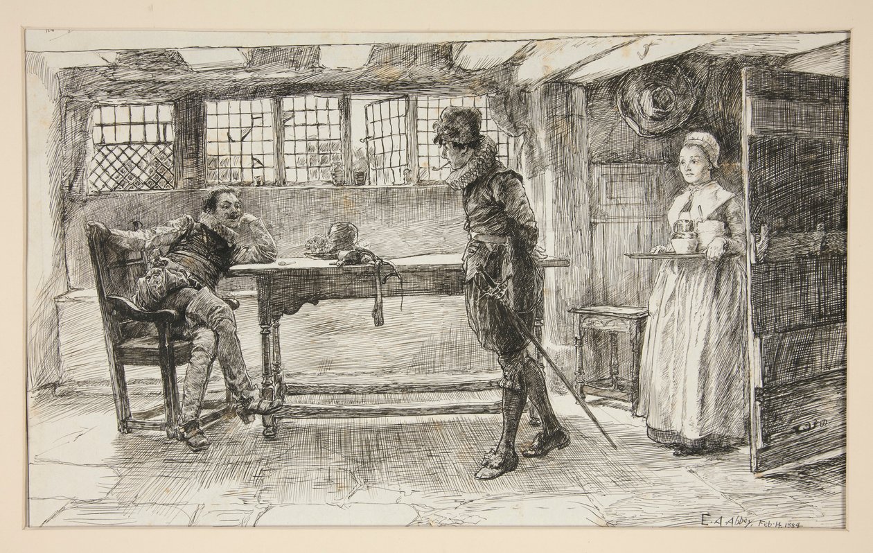 Um Visitante indesejado - de Edwin Austin Abbey
