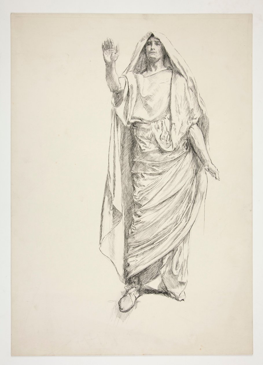 Anthony (desenho preliminar para .3138) - Júlio César de Edwin Austin Abbey