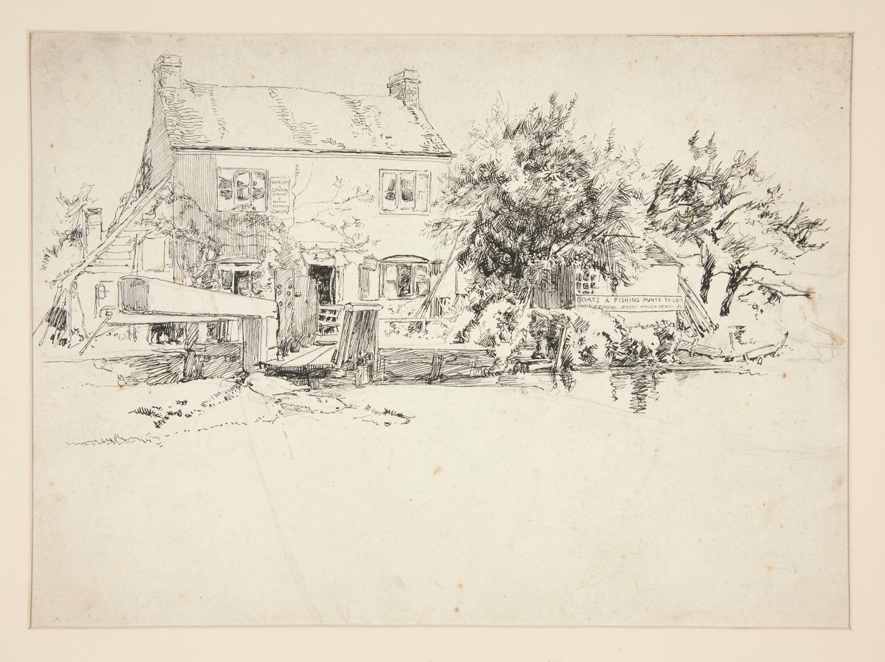 Estudo Arquitectónico: Hurley, Londres de Edwin Austin Abbey