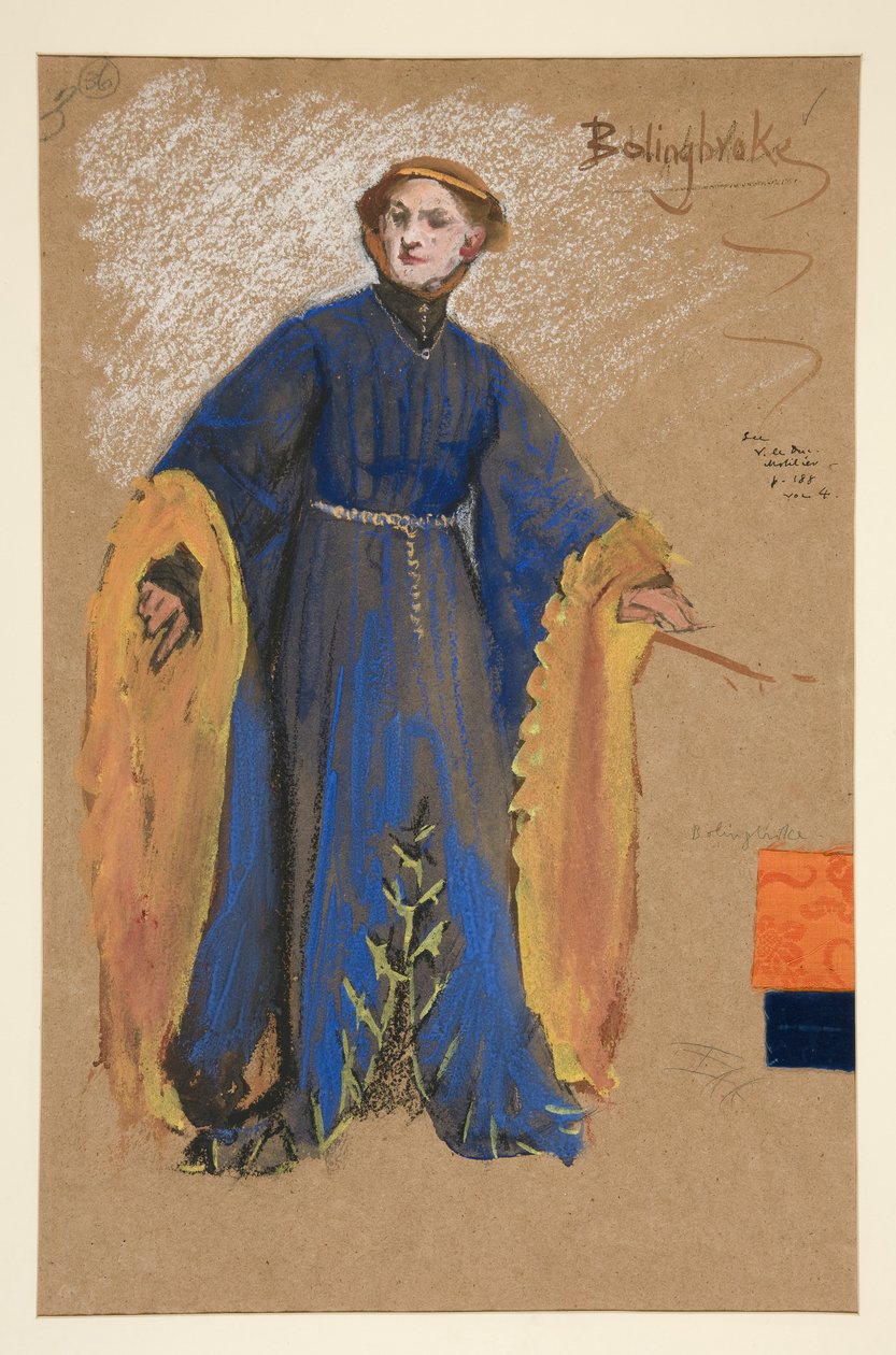 Bolingbroke, esboço de fato para o Rei Ricardo II de Edwin Austin Abbey