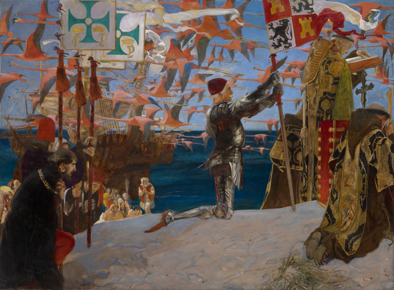 Colombo no Novo Mundo de Edwin Austin Abbey
