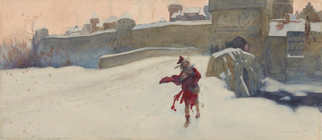 Estudo de composição para de Edwin Austin Abbey
