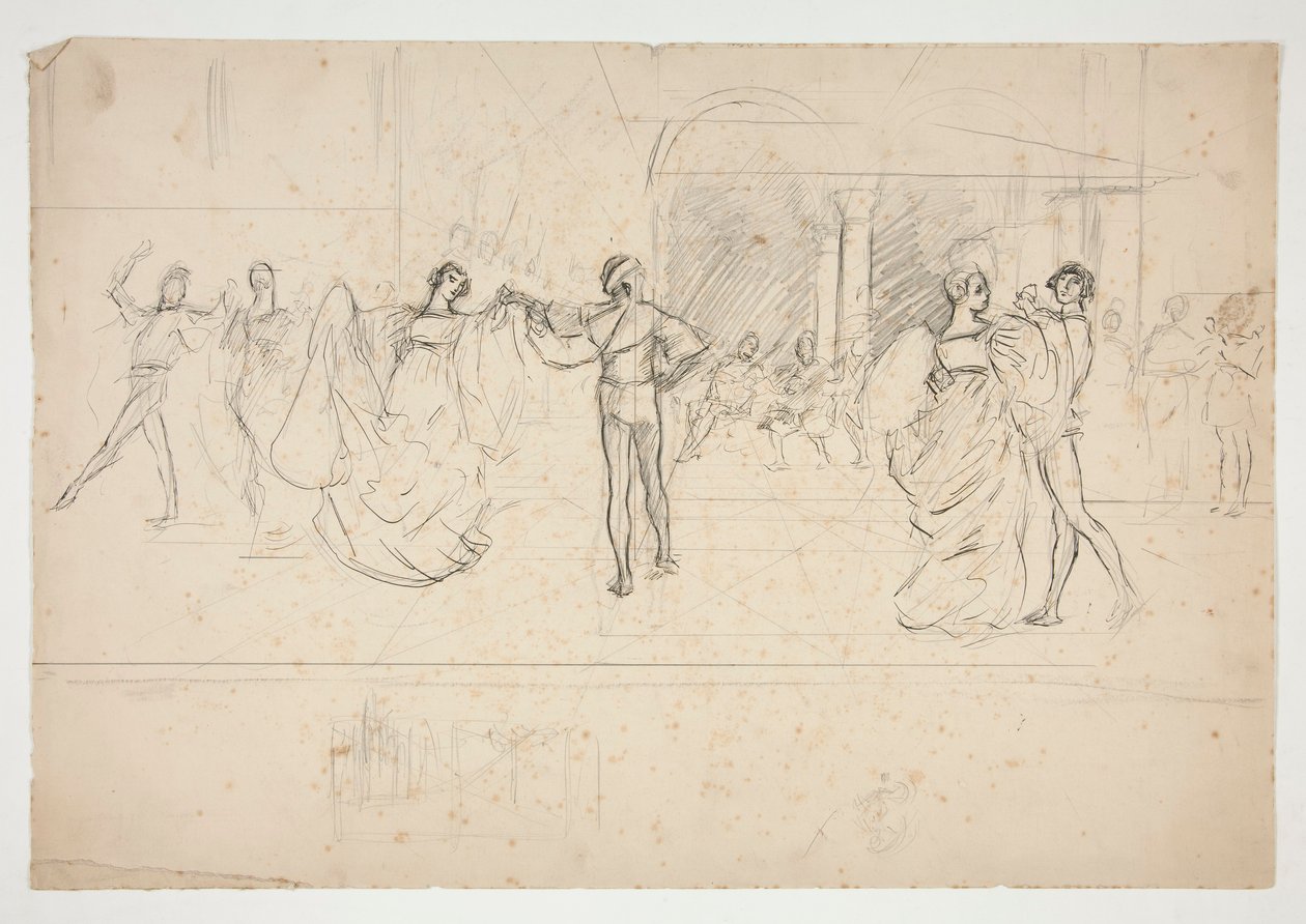 Estudo de composição para de Edwin Austin Abbey