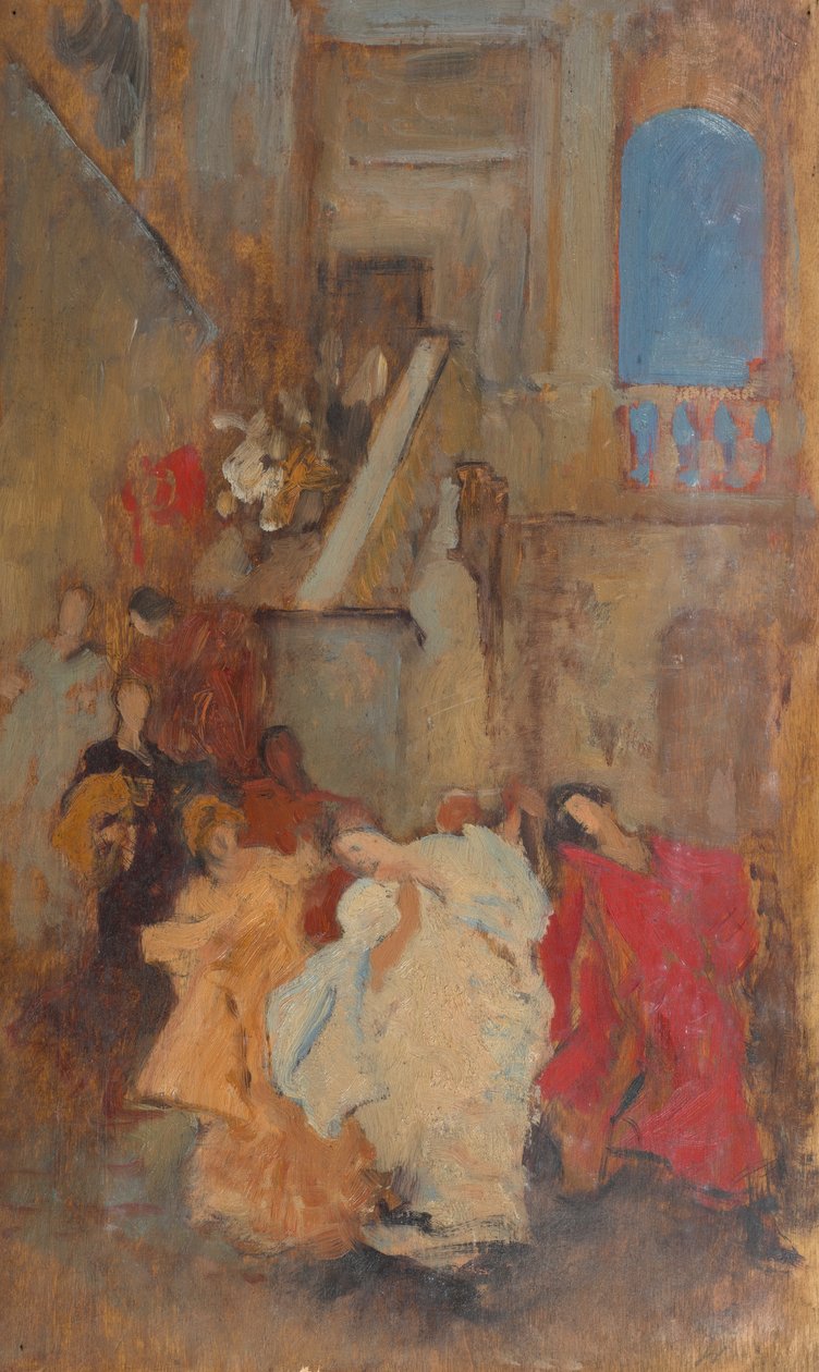 Estudo de composição, possivelmente para uma medida de Edwin Austin Abbey