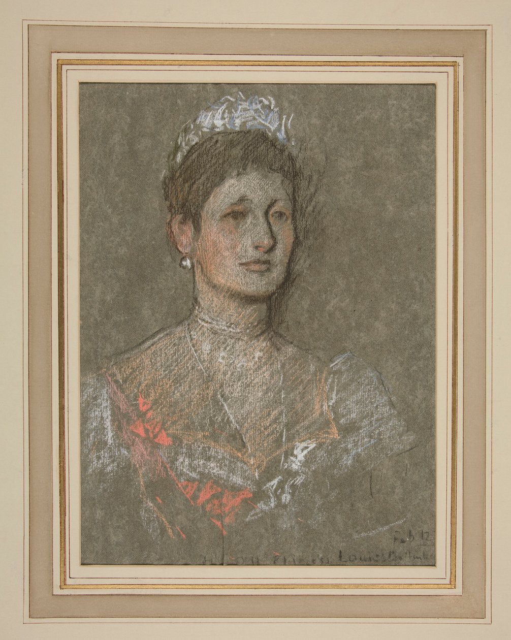 Coroação de Edward VII Retrato: Princesa Luísa de Battenberg de Edwin Austin Abbey