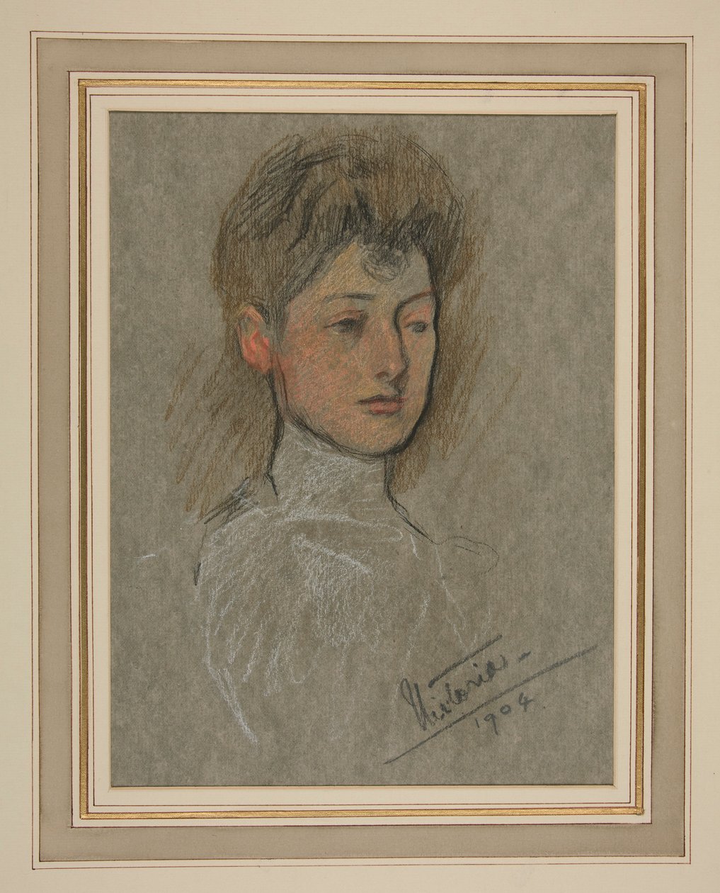 Coroação de Edward VII Retrato: Princesa Victoria Alexandra Olga Mary de Edwin Austin Abbey