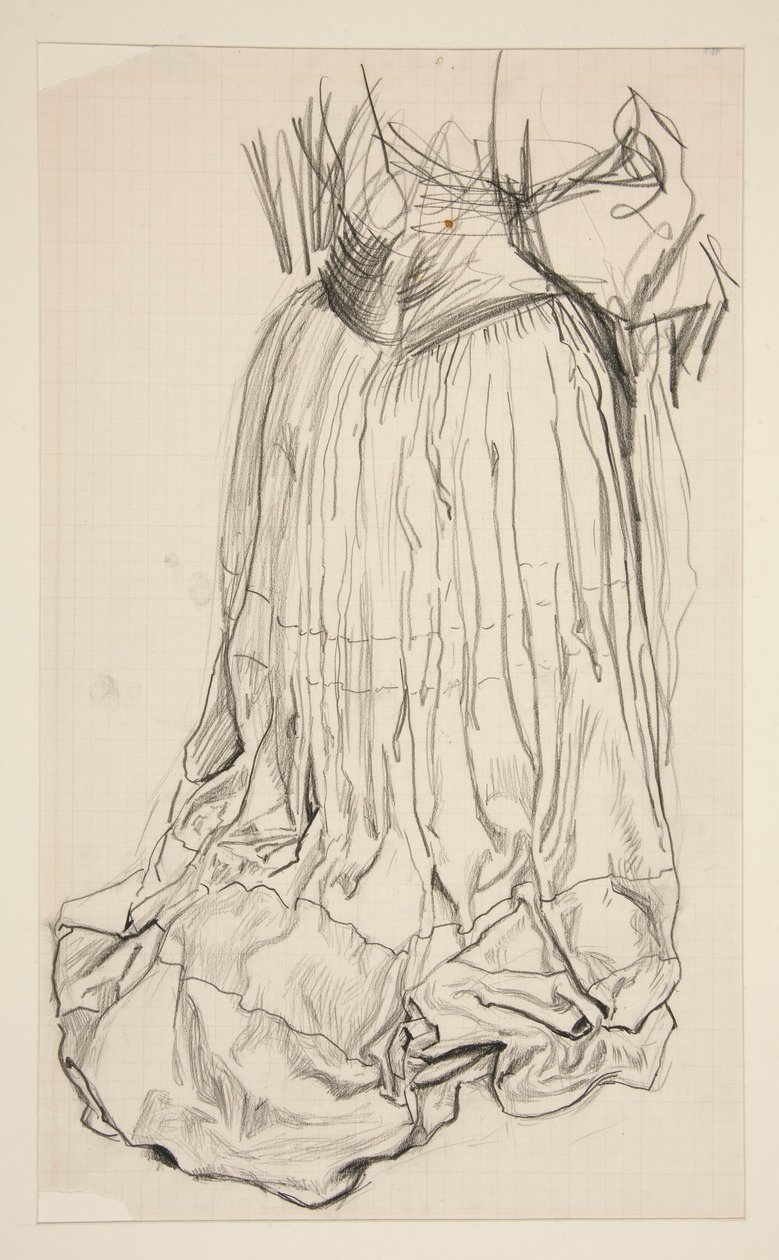 Estudo de Drapery para de Edwin Austin Abbey