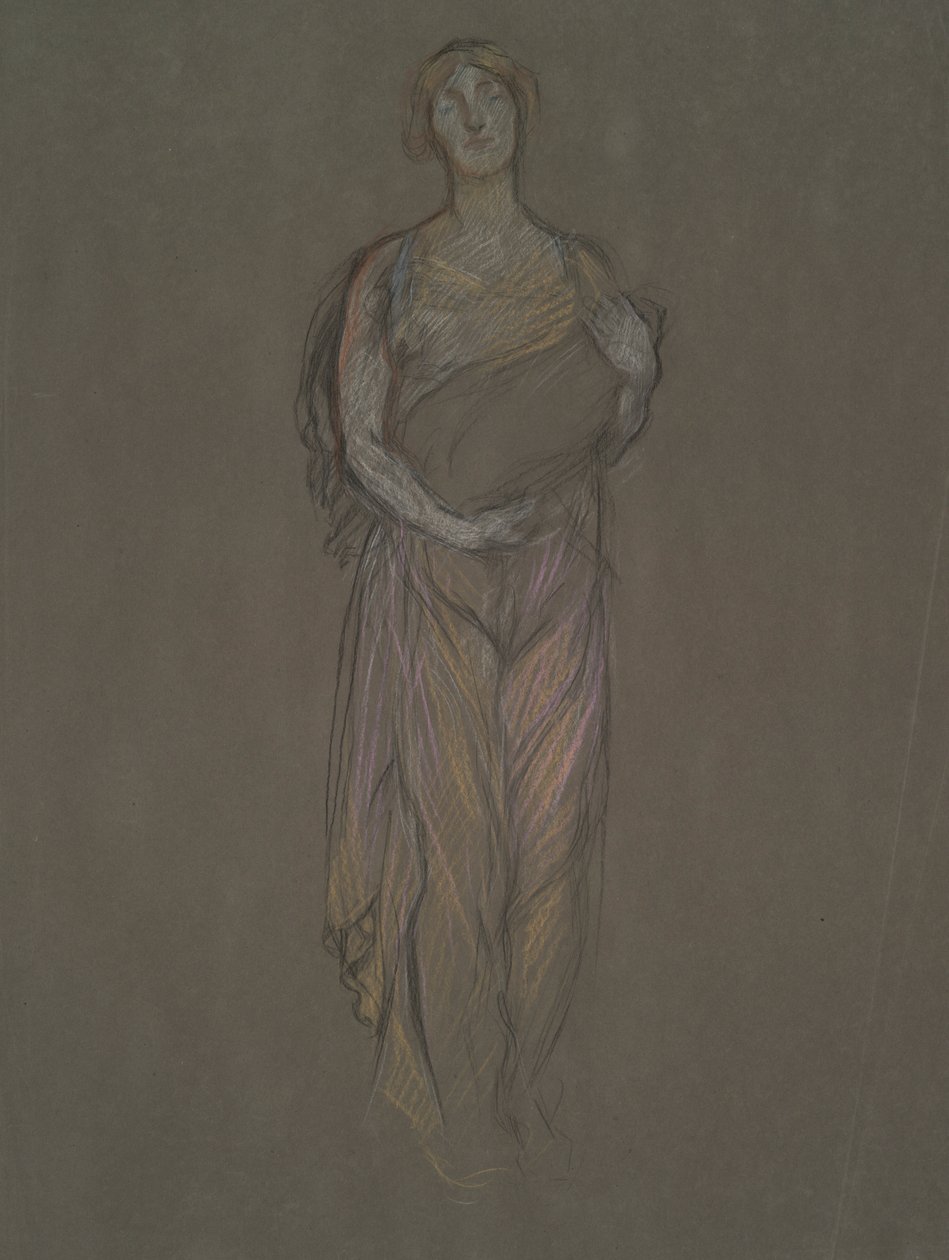 Estudo precoce para de Edwin Austin Abbey