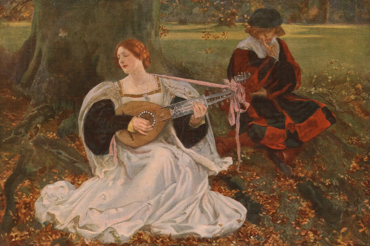 Justo é meu amor, c1900, c1930. de Edwin Austin Abbey