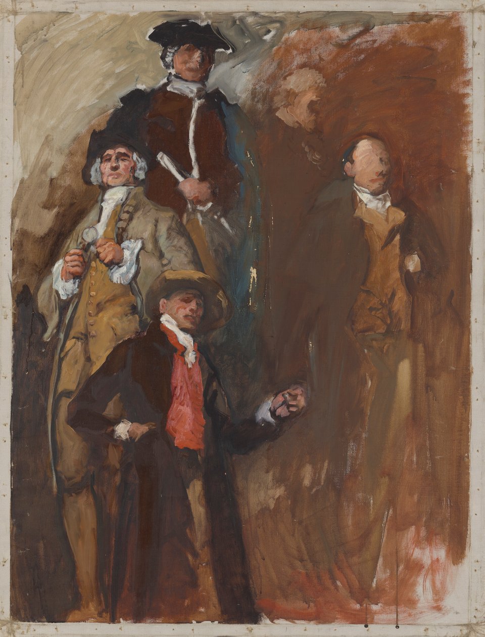 Estudo de figura, para The Apotheosis of Pennsylvania, Câmara dos Representantes, Pennsylvania State Capitol, Harrisburg de Edwin Austin Abbey